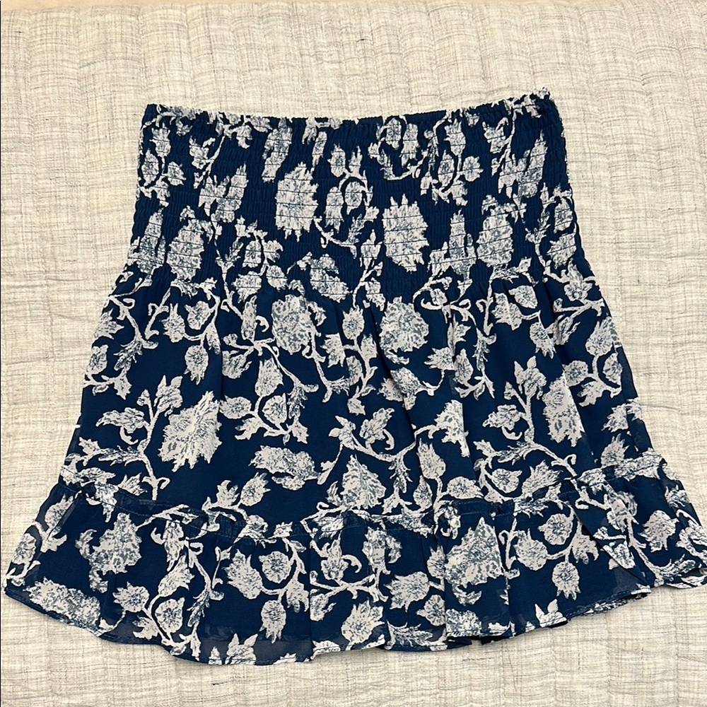 Floral Navy Blue Skirt